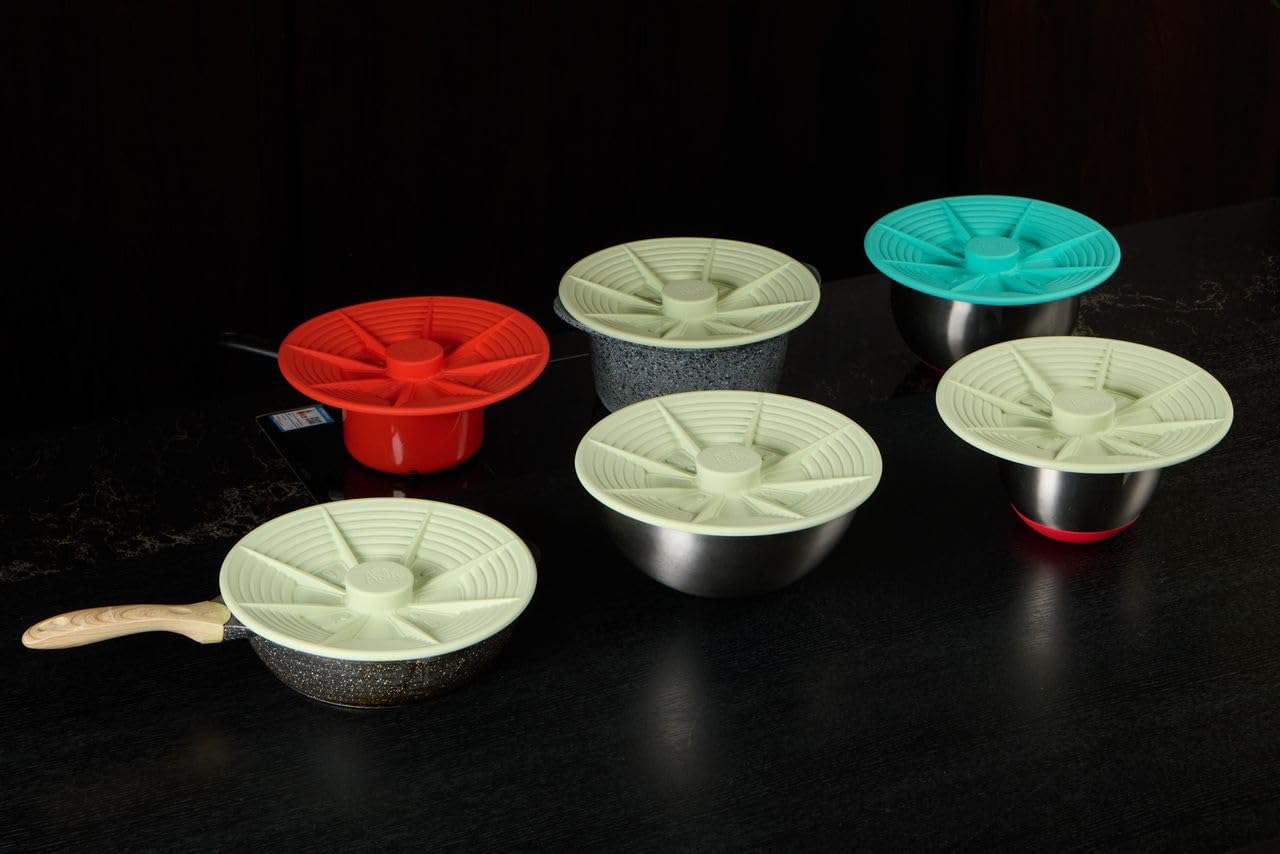 ALO AIDA Universal Silicone Lid for Pots & Pans, BPA-Free, Fits 7'-11', Instant Pot & Large Pot Cover