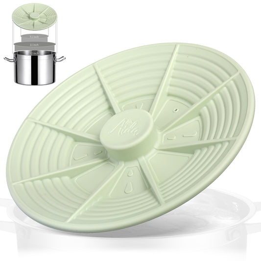 ALO AIDA Universal Silicone Lid for Pots, Pans & Cookware – FDA Food-Grade Silicone, BPA-Free, Fits 7-11 Inch, Compatible with Frying Pans, Cast Iron & Skillets