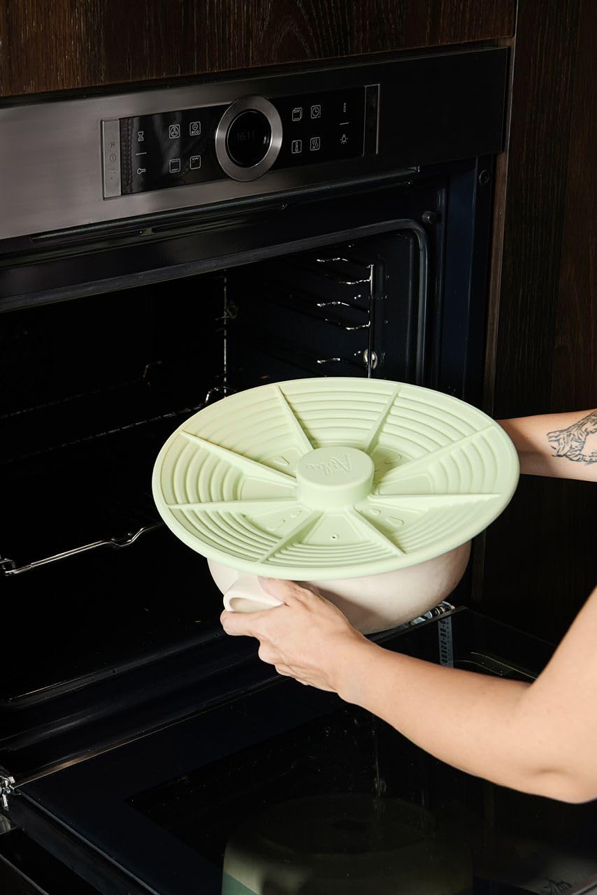 ALO AIDA Universal Silicone Lid for Pots & Pans, BPA-Free, Fits 7'-11', Instant Pot & Large Pot Cover